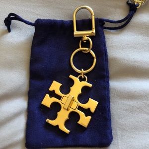 Tory Burch Logo Keychain